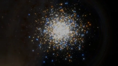 Globular Star Cluster M10 Fly Into Video stock 84953866