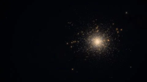 Globular Star Cluster Slowly Rotating in Deep Space Seamless Loop 库存影片 347526244