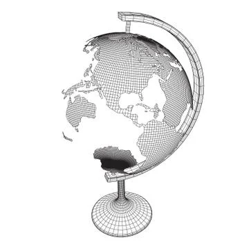 Globus concept. Vector Stock Illustration