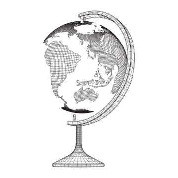 Globus concept. Vector Stock Illustration