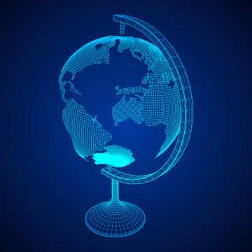 Globus concept. Vector Illustrazione stock