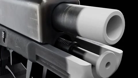 Glock 19 full conceal CG Stock Footage 197692318