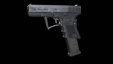Glock 19 full conceal CG Stock Footage 197692349