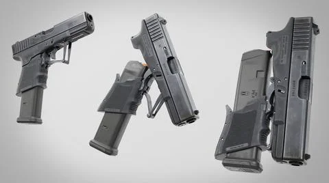 Glock 19 full conceal CG Stock Illustration