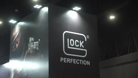 Glock firearms showcased Stock Footage 340528688