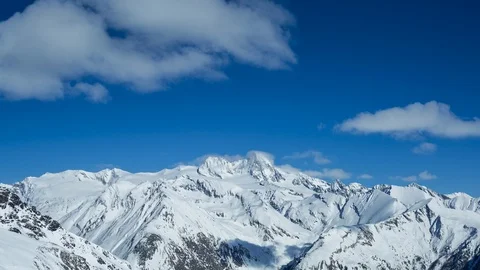 Glockner massive winter weather time lapse Stockbeeldmateriaal 88641652
