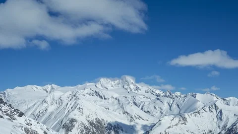 Glockner massive winter weather time lapse Stock Footage 88986853