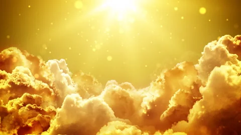 Gloden Glorious Clouds Video stock 54936918
