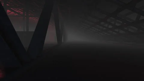 Gloomy barn with poor lighting and drawers. Stock Footage 277623586