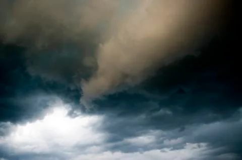 Gloomy clouds Foto stock