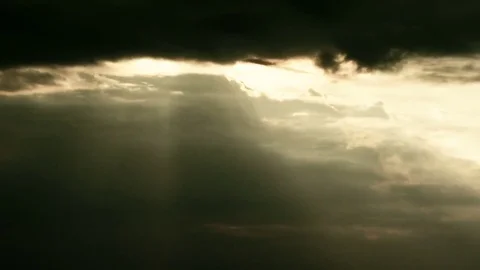 Gloomy dark sky before the rain. Stock Footage 75863363