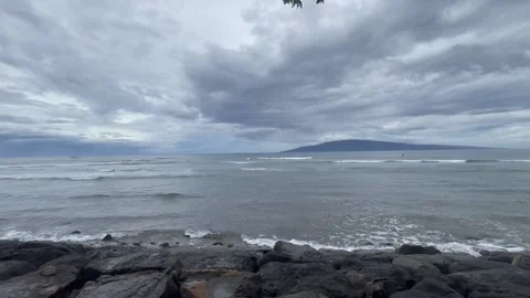 Gloomy Day at the beach Stock Footage 236266226