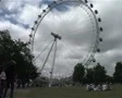 Gloomy Day at London Eye circa 2005 SD Footage