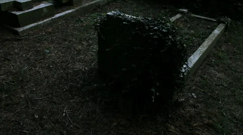 Gloomy grave Stockbeeldmateriaal 862674