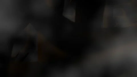 Gloomy gray dark background with stylized trees in the fog. Looping animated bac Stock Footage 264246511