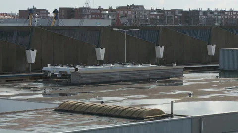 Gloomy harbor Vídeo Stock 37164413