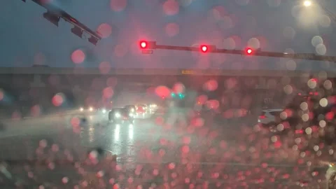 Gloomy Intersection Stock Footage 274317164