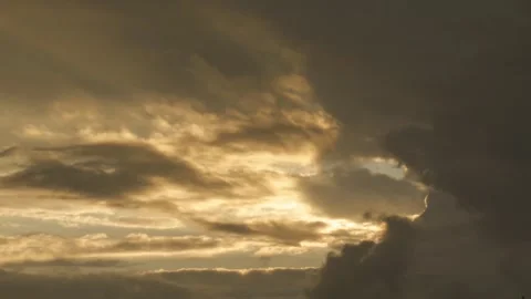 Gloomy Sky and Rays of Light Stock Footage 331640015