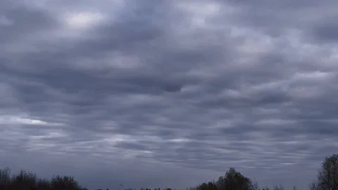 Gloomy Sky Thunderous clouds Video stock 229986641