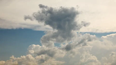 Gloomy sky - timelapse Stock Footage