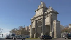 Puerta De Toledo In Madrid Stock Video Pond5