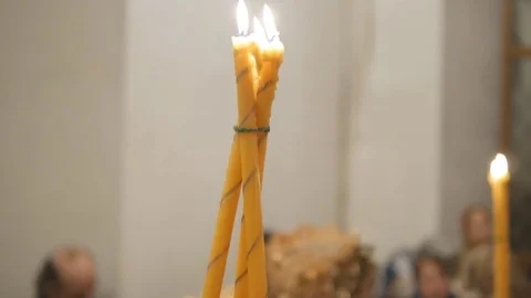 The glorious feast of Easter. Christ is risen. The Episcopal service is the Stock Footage 74900654