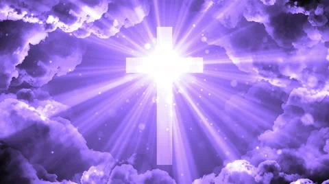 Glorious Heavenly Cross Video stock 60232388