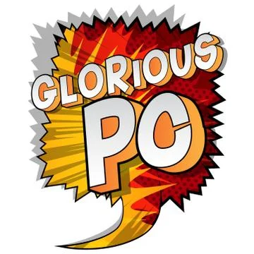 Glorious PC (Acronym which stands for Personal Computer) - Vector illustrated Stock Illustration