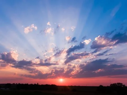 Glorious Sunset Stock Photos