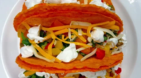 Glorious Tacos Close Up 4k Stock Footage 58138843
