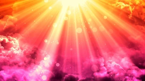 Glorious Warm Heaven Rays Stock Footage 97404184