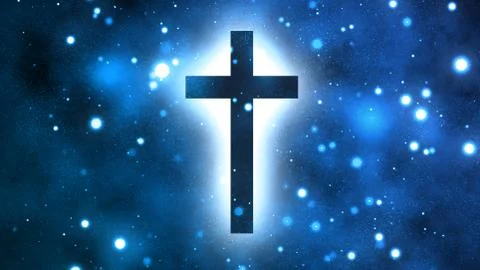 Glorious Worship Cross Stock Illustration