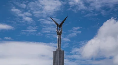 Glory monument in Samara Russia Stock Footage 64811607