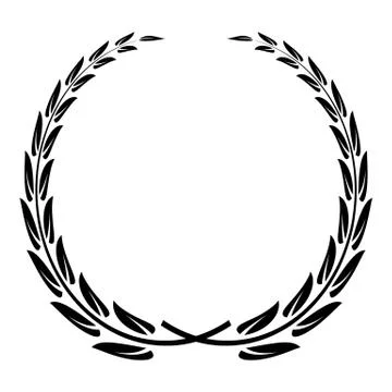 Glory wreath icon, simple style Stock Illustration