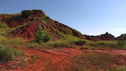 Gloss Mountain Mesa in western Oklahoma. Video stock 131690366