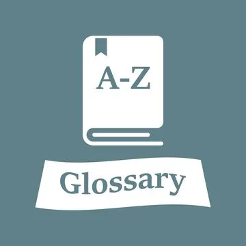 Glossary book icon in flat style. Guidebook encyclopedia vector illustratio.. Stock Illustration