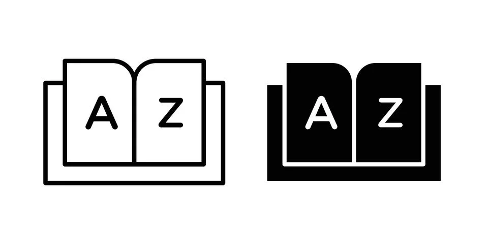 Glossary icon vector design. EPS10 Ilustración de archivo