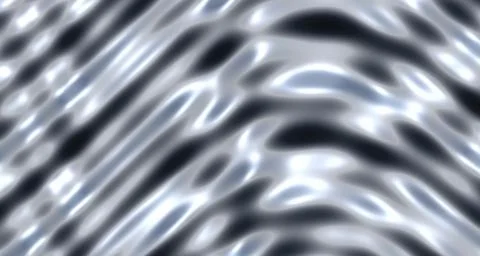 Glossy 3D chrome wave surface Stock Illustration