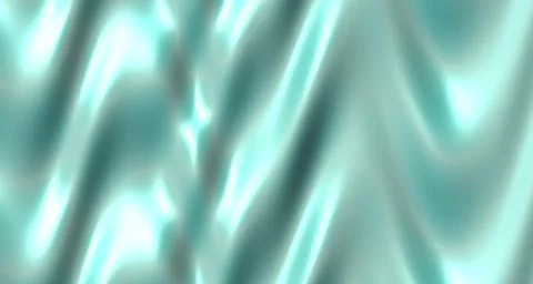 Glossy 3D rendered wave surface with aqua and green tones 스톡 일러스트