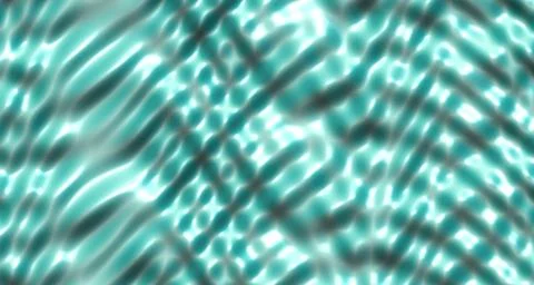 Glossy 3D rendered wave surface with aqua and green tones Stock Illustration