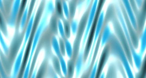 Glossy 3D rendered wave surface with neon blue tones Stock Illustration