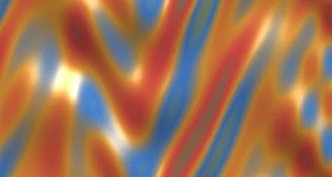 Glossy 3D rendered wave surface with rainbow tones 스톡 일러스트