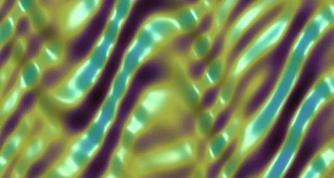 Glossy 3D rendered wave surface with rainbow tones 스톡 일러스트