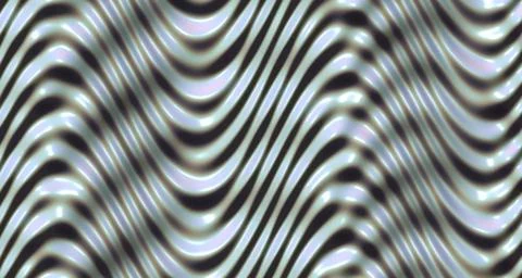 Glossy 3D rendered wave surface with soft pastel tones Stock Illustration