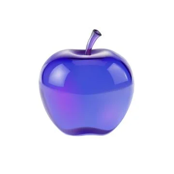 Glossy apple illustration present. Shiny fruit food organic object. Nutrition Stock Illustration