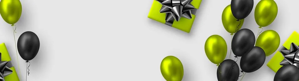 Glossy balloons background. Stock Illustration