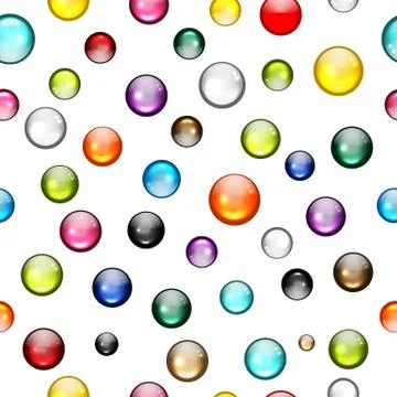 Glossy balls seamless pattern for your design 스톡 일러스트