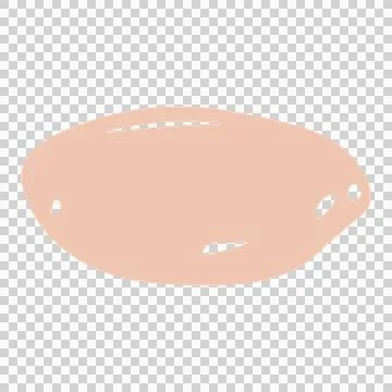 Glossy Black Pebble Shape Icon glistening light reflection Stock Illustration