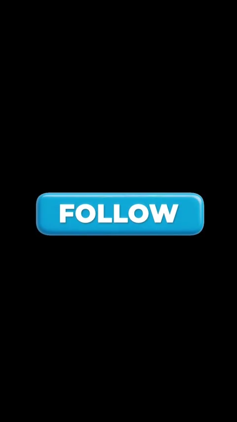 Glossy blue 3D Follow button animation Stock Footage 317251422