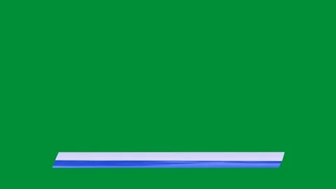 Glossy Blue and White Pointed 3D Parallelogram Lower Third Scaling from Cen.. Stock Footage 337955084